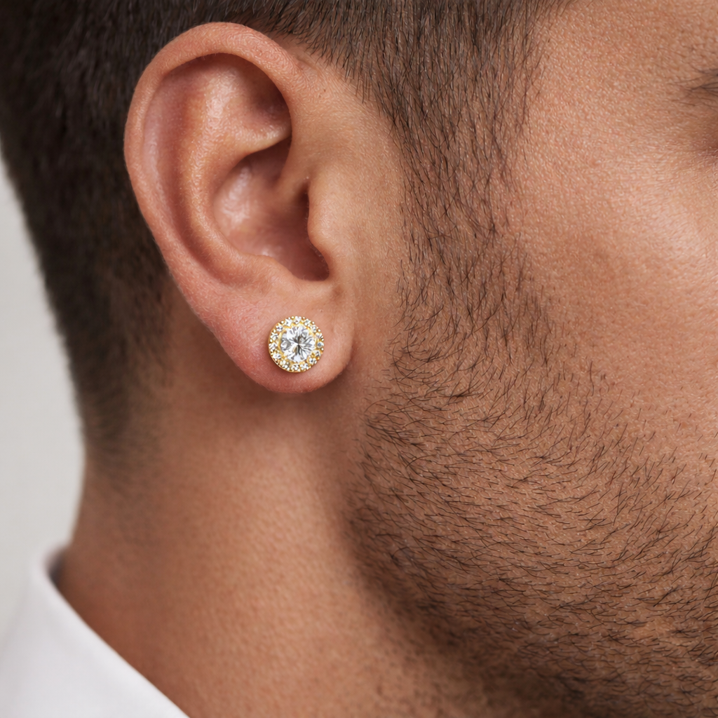 Cushion Cut Earrings | (Moissanite)