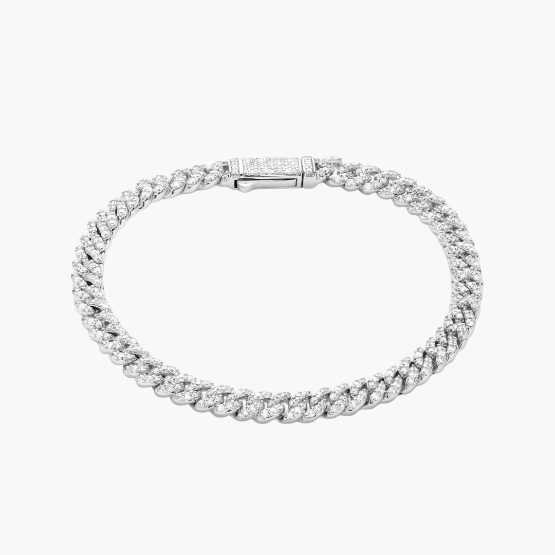 Cuban Bracelet | 6mm (Moissanite)