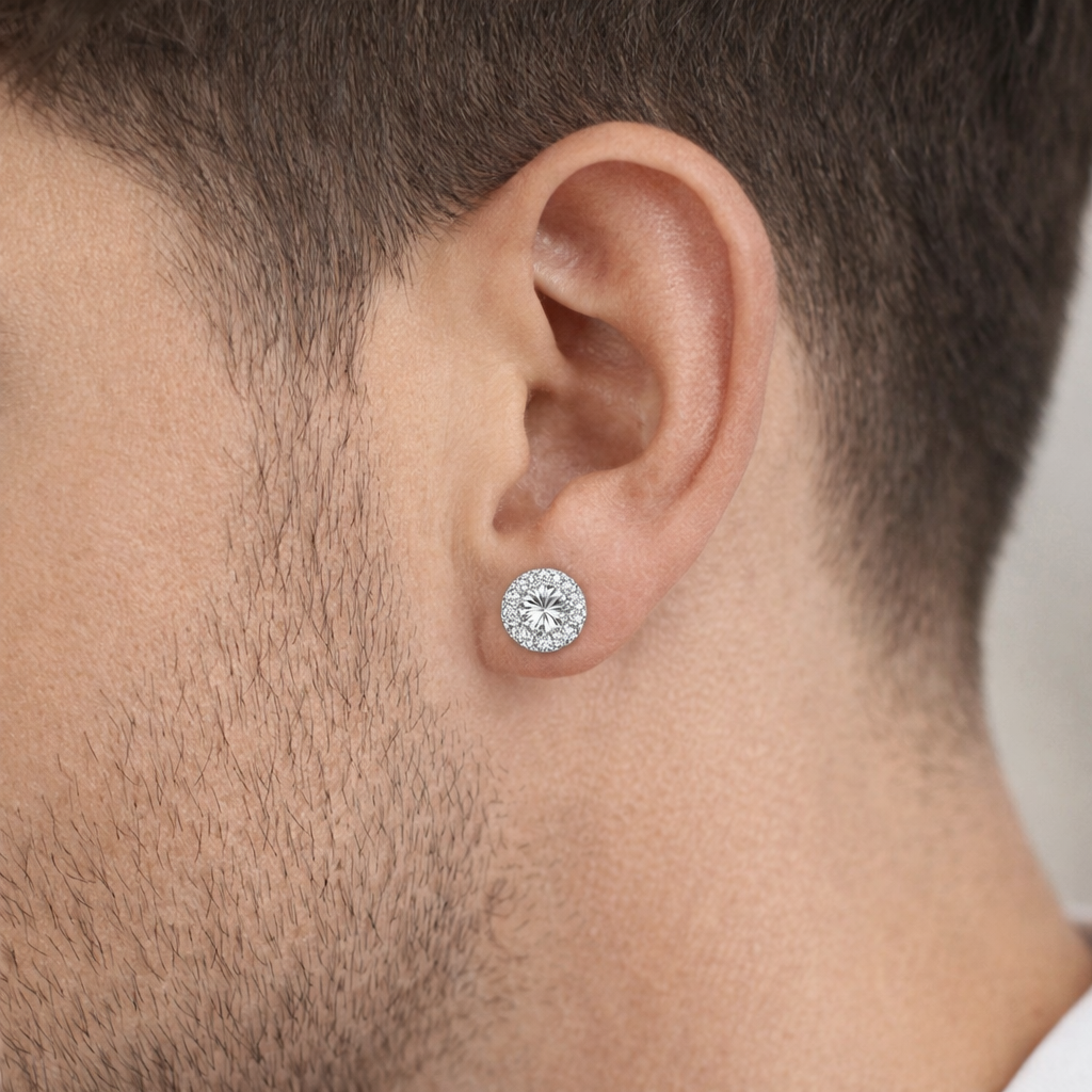 Cushion Cut Earrings | (Moissanite)