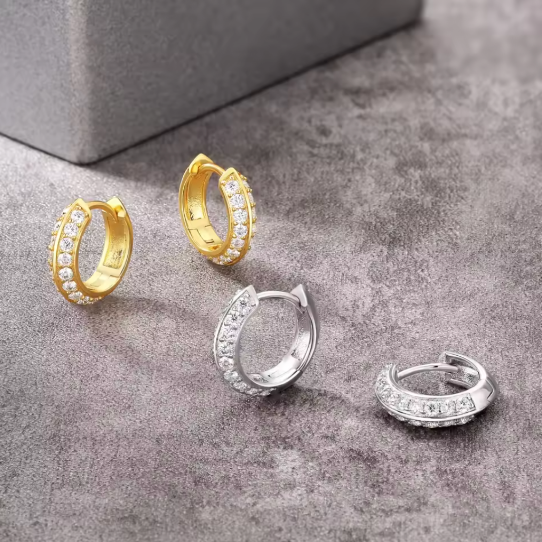 Hoop Earrings | (Moissanite)