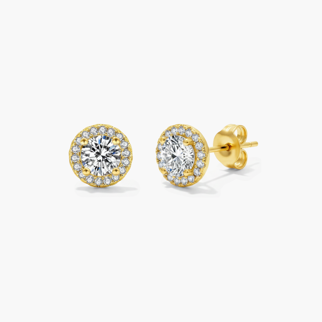 Cushion Cut Earrings | (Moissanite)