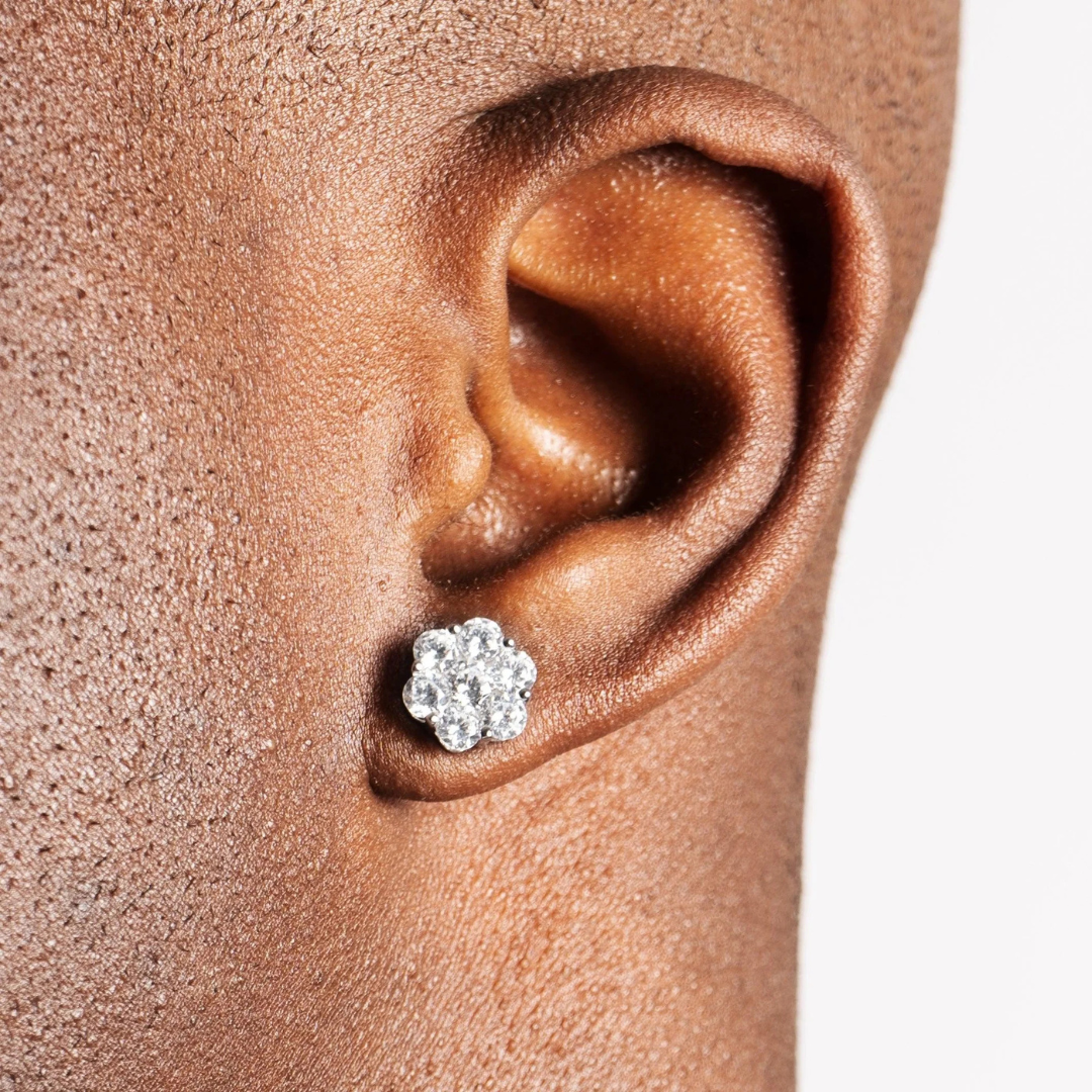 Cluster Earrings | (Moissanite)